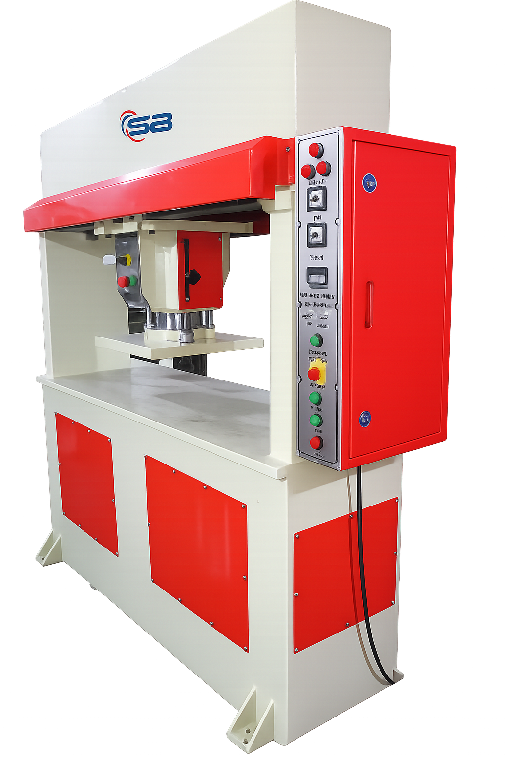 Hydraulic clicker machine technical view